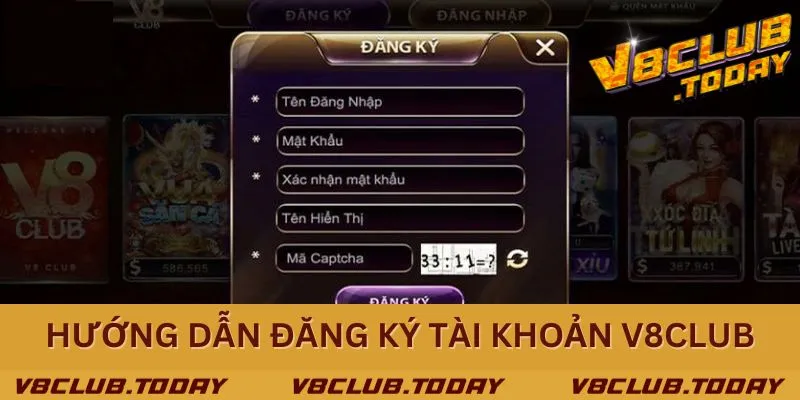 Cách đăng ký tài khoản thành viên V8club