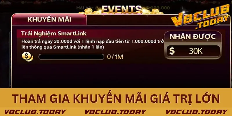 Cách tham gia ưu đãi hấp dẫn, giá trị tại nhà cái chất lượng V8club