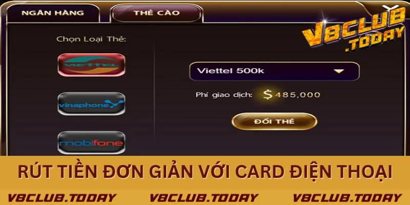Rút tiền thắng thưởng đơn giản bằng thẻ cào điện thoại